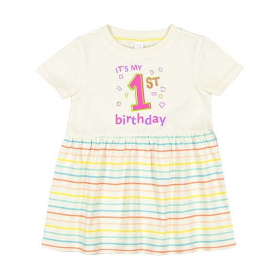 Inktastic It's My First Birthday Girls Baby Dress