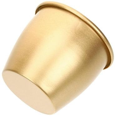IMIKEYA Flower Pots For Indoor Plants Planter Golden Iron 1Pcs