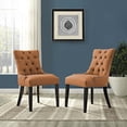 thumbnail image 5 of Modway Regent Dining Side Chair Fabric Set of 2 in Orange, 5 of 5