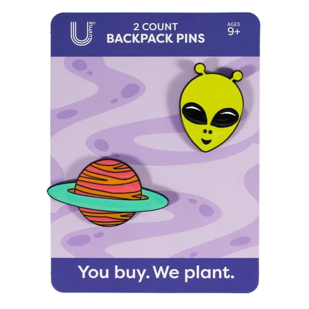 U Style 2 Pack Backpack Pins, Spaced Out