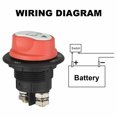 thumbnail image 4 of CAROOTU 100A Battery Isolator Disconnect Cut Off Switch Safe for Marine Car Truck Boat RV ATV, 4 of 7
