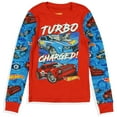 thumbnail image 5 of Hot Wheels Pajamas Toddler Boys' Turbo Charged Tight Fit 2-Piece Sleep Lounge Set, 5 of 7