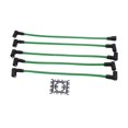 thumbnail image 2 of Cable De Encendido De Coche De Silicona De Alto Rendimiento Y Durabilidad, Color Verde, 2 of 9