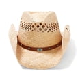 thumbnail image 1 of Sombrero Stetson Madrid de rafia natural estilo cowboy talla S, 1 of 5