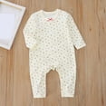 thumbnail image 2 of DHFJKG Baby Toddler Jumpsuits Winter Clothes Floral Print Long Sleeve Onesie For Boy Girl 0-3 Years Lightweight Cozy One-Pieces, 2 of 4