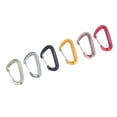 thumbnail image 3 of Caribeener Clips, 6 mosquetones con anillo en D, mosquetón con anillo en D, gancho de resorte, diseño de clase mundial, 3 of 8