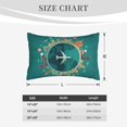thumbnail image 6 of Bixox Around The Planet Printed Pillow Protector,Super Soft Ideal for Home,Guests,Rentals - 16"x24", 6 of 8