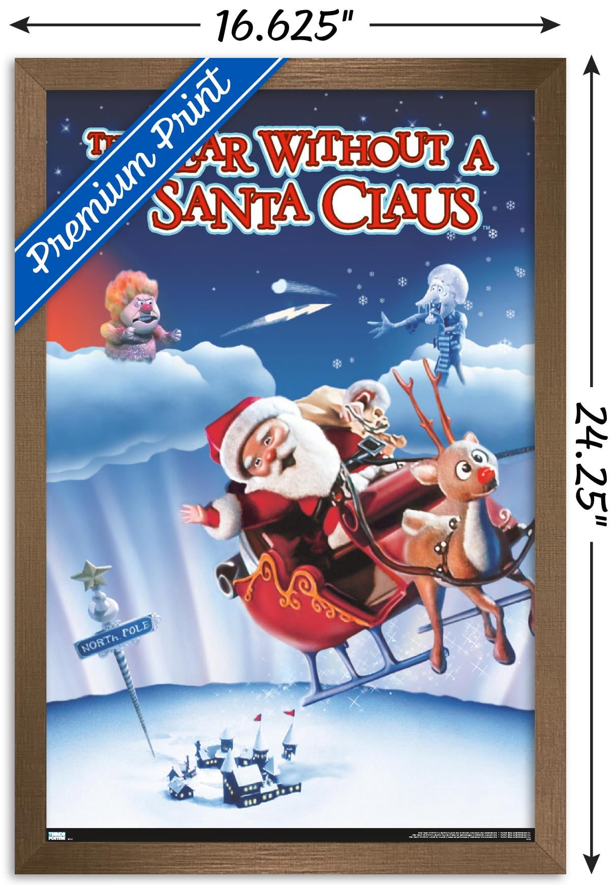The Year Without A Santa Claus - One Sheet Wall Poster, 14.725" x 22.375", Framed