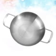 thumbnail image 2 of Mini Poêle en Acier Inoxydable avec Finition Miroir Idéale pour Cuisiner à la Maison Ou en Camping 18cm, 2 of 8