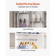 thumbnail image 5 of WBTER Shelf Pilaster, 60-inch 5 Pack, Dual Track Upright Wall Shelving System, Heavy Duty Support System Twin Slot Shelf Rails, 25 Screws, Suitable for Cabinet Closet Organization Storage, Silver, 5 of 9