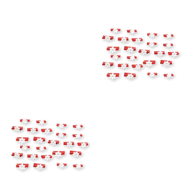 Naiovety 25 clips de de Navidad, pinzas para aperitivos, boda, copo de nieve, 135 mm Copo de nieve 1*35mm 2Conjunto