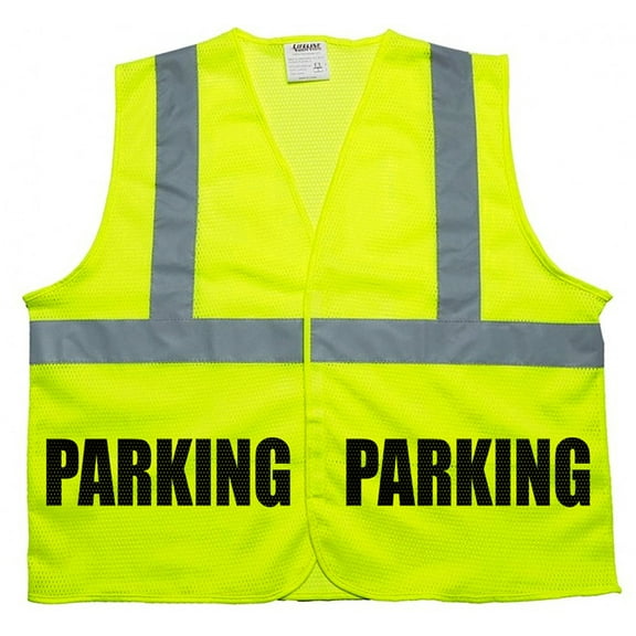 Parking Staff vest in mesh fabric, very breathable and high visibility