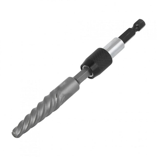 Juego de 6 extractores de tornillos rotos con vástago hexagonal y dientes gruesos, herramienta de extracción de pernos dañados, fácil de usar