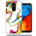 thumbnail image 1 of MUNDAZE For LG Stylo 4 Rainbow Abstract Design Double Layer Phone Case Cover, 1 of 2