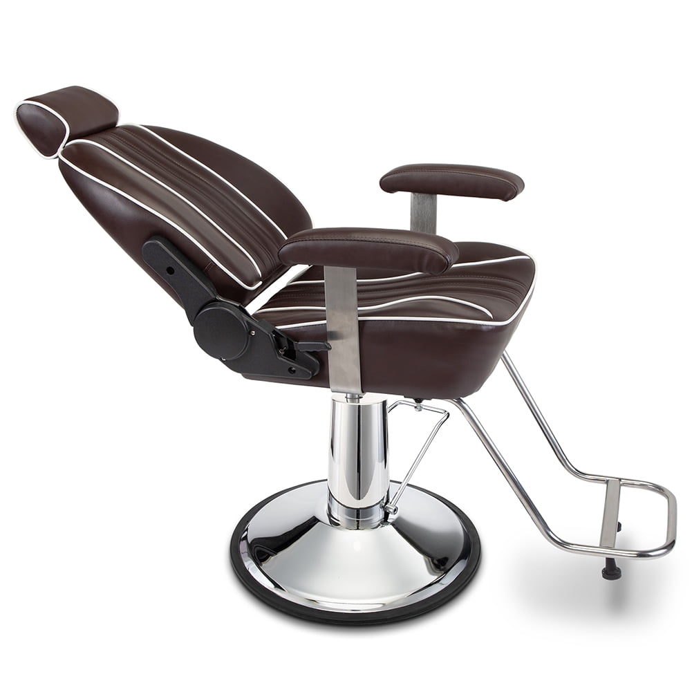 Kepooman Artist Barber Chair, Salon Chair with Headrest Hair Stylist Tattoo Chair Shampoo Salon Equipment, Brown Kepooman Artist Barber Chair, Salon Chair with Headrest Hair Stylist Tattoo Chair Shampoo Salon Equipment, Brown