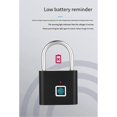 thumbnail image 5 of Keyless Smart Fingerprint Padlock USB Charging Fingerprint Lock Waterproof Door Lock 0.2sec Unlock Security Padlock B, 5 of 5