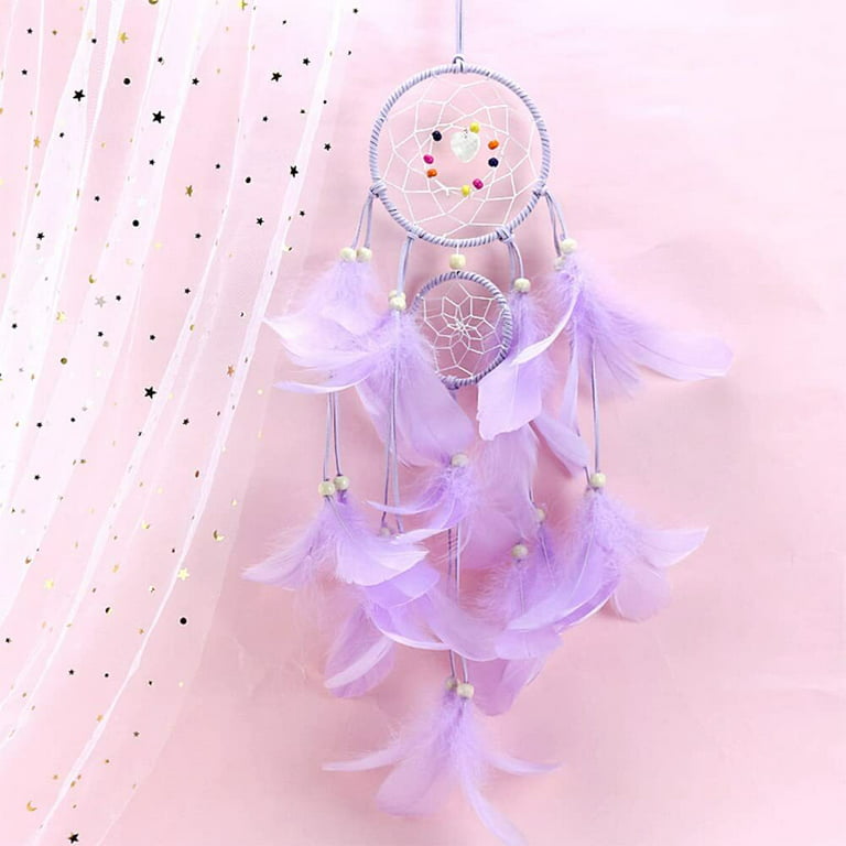 Pretty Flower Butterfly Dream Catcher - Handmade - Light Up Dream