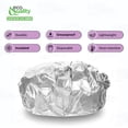 thumbnail image 2 of [4500 Pack] Insulated Foil Sandwich Wrap 10 x 14 inches - Cushion Foil Wrap, Plain Silver, Aluminum Foil Wrap, Honeycomb Wrap Sheets for Sandwiches, Deli Square, Burger Wrap, to go, Restaurants, BBQ, 2 of 7