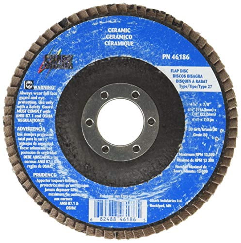 Burgundy Shark Shark 64522TB 4.5-Inch Star-Brite Surface Prep Discs Pack-10 Grit-Medium