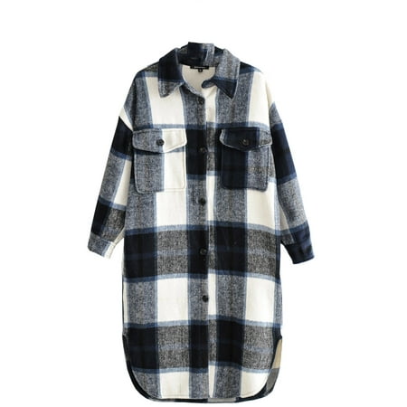 

Trench Coats for Women Puffer Jacket Womens Womens Plaid Long Wool Blend Coat Shacket Jackets Long Sleeve Button Down Casual Boyfriend Flannel Shirts Long Cardigans for Women Womens Jacket