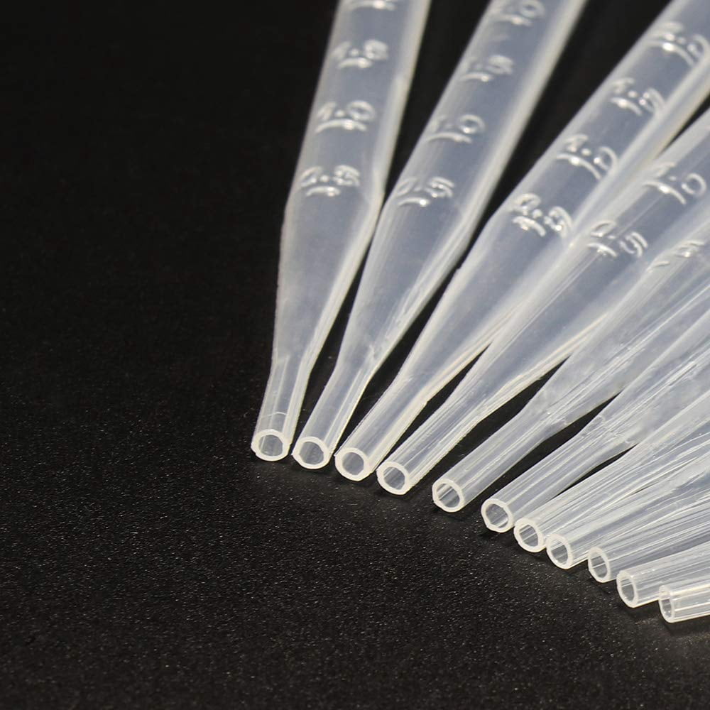 1/3/5/7/10ml Disposable Plastic Transfer Pipettes, Precise Dropper Suitable for Essential Oils Deployment,Science Laboratory, DIY Art