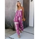 thumbnail image 5 of Plus Size Boho Jumpsuit, Women's Plus Tie Dye V Neck Medium Stretch Loose Fit Jumpsuit, 5 of 5