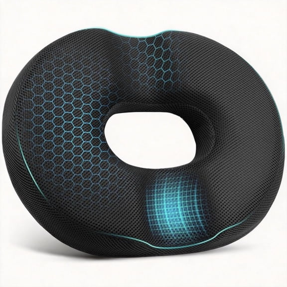Donut Pillow Seat Cushion Chair Pad for Tailbone Pain Relief and Hemorrhoids, Memory Foam Seat Chair Cushion for Postpartum Pregnancy, Seat Cushions for Men and Women for Home & Office