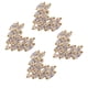 thumbnail image 3 of Golden Heart Shape Nail Art Accessory for Manicure Decoration Made of Synthetic Material 4 Pieces, 3 of 5