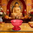 thumbnail image 6 of Glass Offering Bowl for Buddha Altar, Holy Water Bowl with Candle Holder, Handmade Devotional Bowl for Prayer Meditation, Versatile Home Decor, 1 Pcs Buddha Bowls, 6 of 9