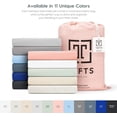 thumbnail image 6 of TAFTS Bamboo Sheets Queen Size - 100% Pure Bamboo Viscose Sheet Set - 400TC Bamboo Bed Sheets - 4 Pieces - 17” Deep Pocket - Silk feel, Cooling, Anti-static (Pale Blush), 6 of 7