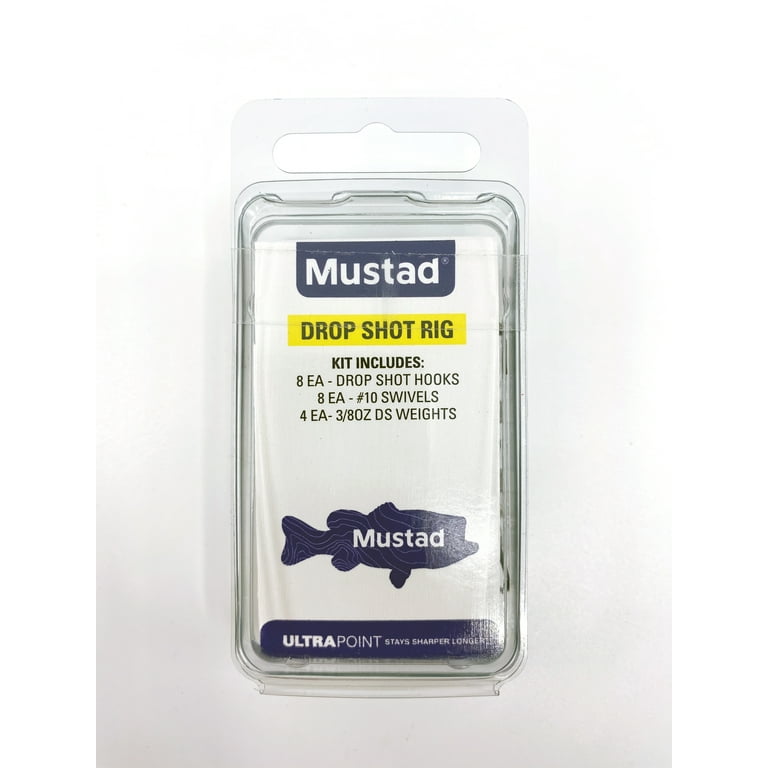 Mustad Drop Shot Rig Assorted Fishing Hook Kit, 49% OFF