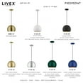 thumbnail image 6 of Piedmont 1 - Light Shiny Hunter Green And Polished Chrome Contrastingfinishes Industrial / Mid Century Modern Incandescent Aluminum Pendant Light, 6 of 13