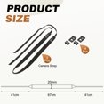 thumbnail image 2 of Uxcell Camera Strap, 2Pcs 0.8" Width Nylon Adjustable Neck Shoulder Strap, Black, 2 of 6