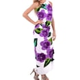 thumbnail image 3 of HAPPY BAY Women's Beachwear Sarong Bikini Skirt Swim Cover up Swimwear Bathing suit Summer Wraps Swimsuit Beach Wrap Coverups for Women One Size Purple, Floral, 3 of 5