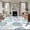 Blue Teal, variant on Round Rugs 3Ft, Sage Green Coastal Round Area Rug Washable Indoor Throw Carpet, Summer Beach Starfish Coral Nautical Small Non Slip Circle Rug for Bedroom Living Room Home Decor Aesthetic