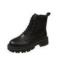 thumbnail image 2 of POROPL Boots for Women Ankle Fashion Chunky Shoes,Boots for Women Size 7, 2 of 5