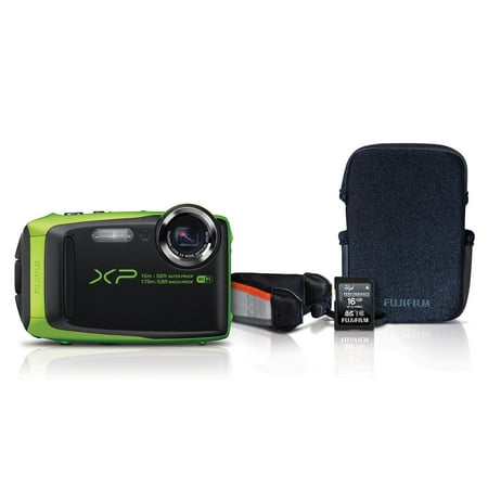 FUJIFILM FinePix XP90 Waterproof Digital Camera, 16.4MP CMOS 5x Zoom,
Lime Green Walmart.com