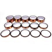 SagaSave Polyimide Tape High Temperature Heat Resistant Kapton Tape with Silicone Self Adhesive Size 15mm