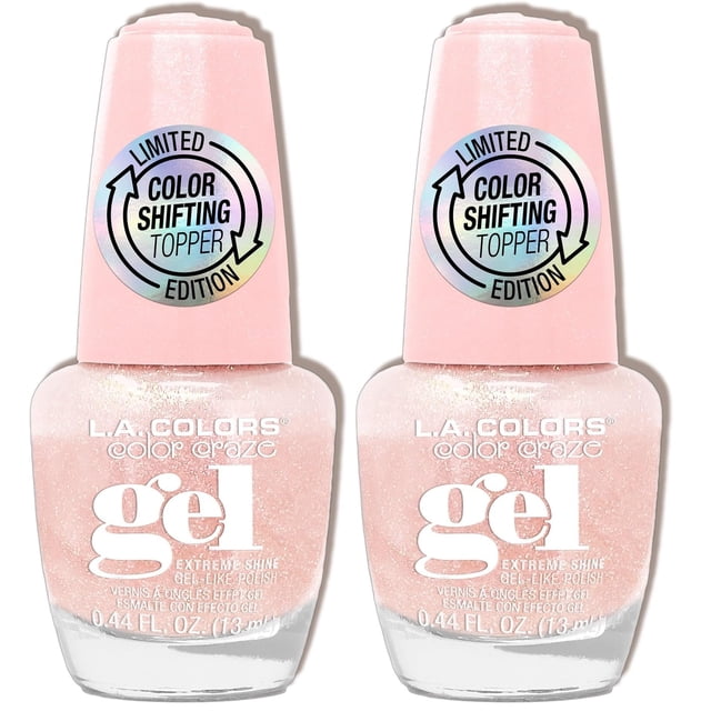 Esmalte de uñas L.A. COLORS Sunray Gel Color Shifting, paquete de 2