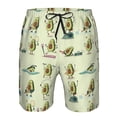thumbnail image 3 of Balery Avocado for Exercise Traje de Baño Estilo Hawaiano para Hombre, Shorts de Secado Rápido con Bolsillos-Large, 3 of 6