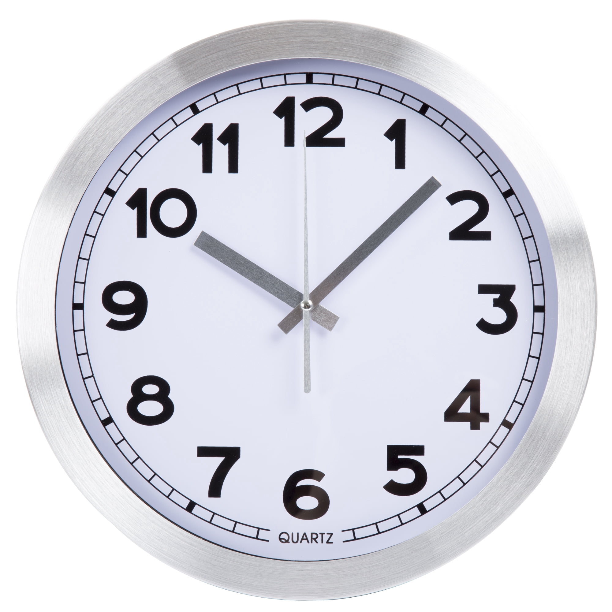 Everyday Home 12 Brushed Aluminum Wall Clock