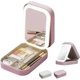 thumbnail image 1 of Makeup Bag with Mirror, Travel Makeup Organiser Case with LED Mirror, Portable Cosmetics Bag with 3 Colors Brightness Adjustable, 1 of 5