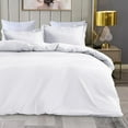 thumbnail image 6 of IR Imperial Rooms 3 Piece Queen Duvet Cover Soft Microfiber Button Closer White Color All-Season, 6 of 14