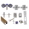 thumbnail image 2 of Folding Sliding Door Hardware Kit, Barn Doors Aluminum Alloy Track Sliding Door Hanging Wheel Mute Universal Lifting Wheel ,Long Lasting, 2 of 7