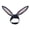 Black, variant on Petitebelle Bunny Ear Headband Costume Hat (Brown, One Size)
