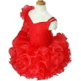 thumbnail image 2 of Jenniferwu G192 Infant Toddler Baby Newborn Little Girl's Pageant Party Birthday Dress RED (as1, Age, 4_Years), 2 of 4
