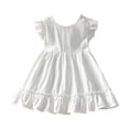 thumbnail image 1 of Qudderr Robes Débardeurs pour Filles 2-9 Ans Robe Sans Manches Décontractée d'Été en Coton Lin pour Bébé, 1 of 8