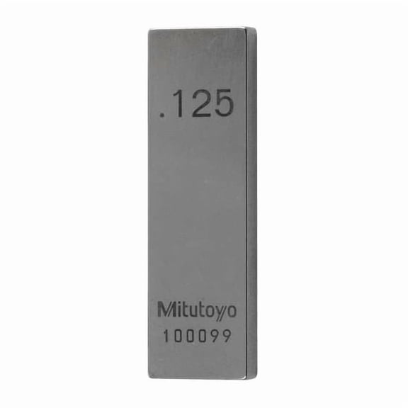 Mitutoyo Gage Block, 1/8" L, Rectangular 611160-521