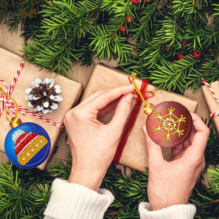 DIY Diamond Painting Christmas Tree Ornaments for Home Decoration