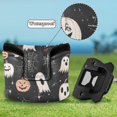 thumbnail image 6 of Haosy Pumpkin Ghost Spiderweb Golf Mallet Putter Cover Strong Magnetic Leather Golf Club Headcover Closure, 6 of 7